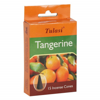 Paquet de 15 cnes d'encens senteur Mandarine - Tulasi