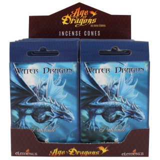 Paquet de 15 cnes d'encens senteur Water Dragon (Dragon d'eau) - Anne Stokes