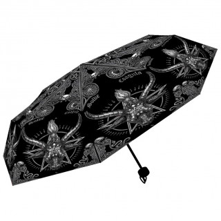 Parapluie gothique  dmon Baphomet (format comptact)