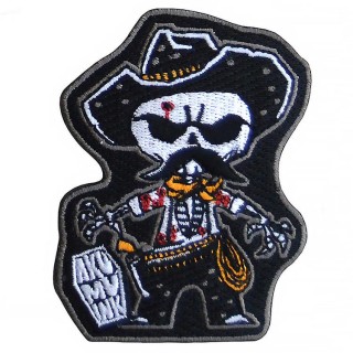 Patch tissu cowboy squelette "Final Standoff" - Akumu Ink