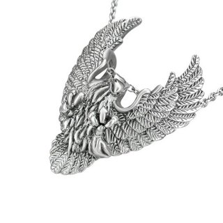 Pendentif acier aigle en vol