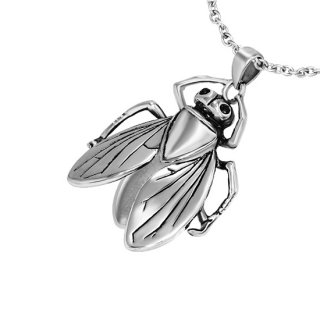 Pendentif acier insecte volant