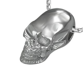 Pendentif acier tte de mort