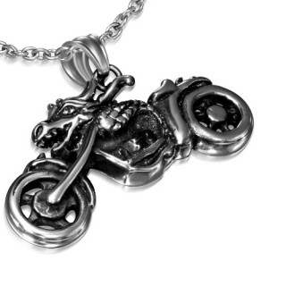 Pendentif gothique moto  tte de dragon