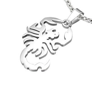 Pendentif homme acier scorpion