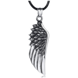 Pendentif homme aile d'aigle / ange en acier