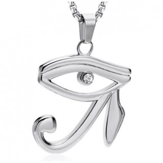 Pendentif homme Oeil d'Horus en acier