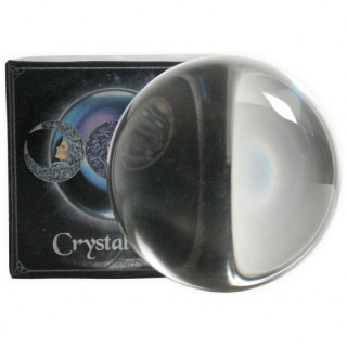 Petite boule de "cristal" en verre (7cm)