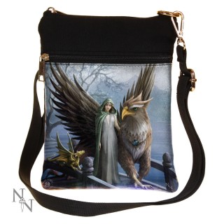 Petite sacoche bandoulire  femme elfe et griffon - Anne Stokes