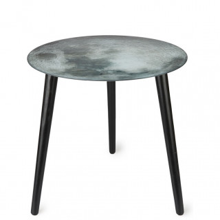 Petite table en verre Pleine Lune