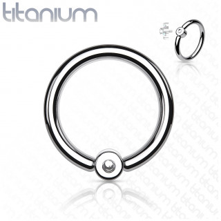 Piercing anneau CBR en titane  embout personnalisable