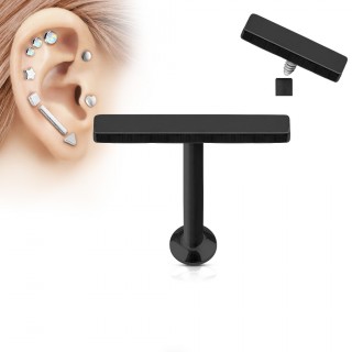 Piercing cartilage grande barre noire