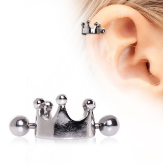 Piercing cartilage hlix  couronne