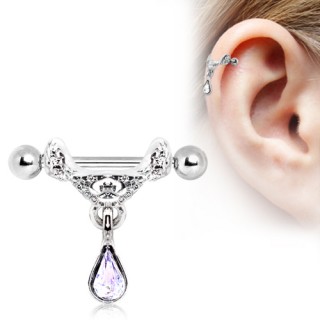 Piercing cartilage hlix  pendentif style tiare celtique