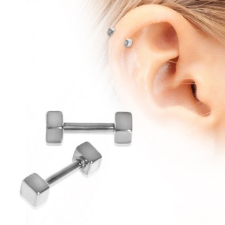 Piercing cartilage hlix en acier  cubes