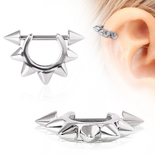 Piercing cartilage hlix en arc  7 pointes