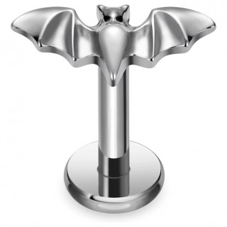 Piercing chauve-souris Titane  filetage interne (lvre et oreille)