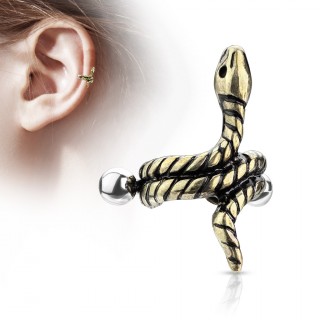 Piercing hlix  serpent enroul dor antique