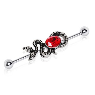 Piercing industriel  serpent bicphale