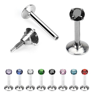 Piercing labret  filetage interne