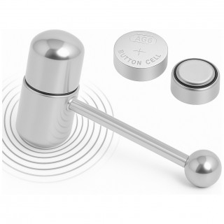Piercing langue capsule vibrante en acier argent� (piles fournies)