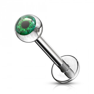 Piercing lvre oeil humain - Vert