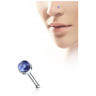 Piercing nez  pierre Sodalite bleue
