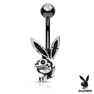 Piercing nombril lapin playboy squelette