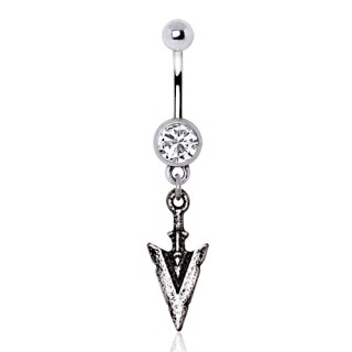 Piercing nombril  pointe de flche style antique