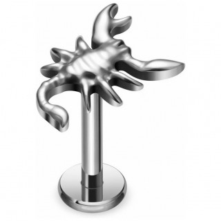 Piercing scorpion en Titane  filetage interne (lvre et oreille)