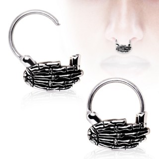 Piercing septum  main squelette