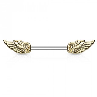 Piercing tton  ailes d'ange vintage dores