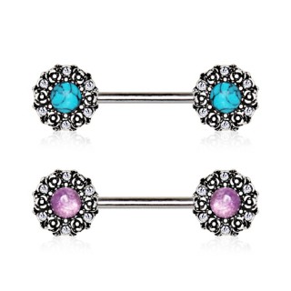 Piercing tton couronnes de roses style mdieval