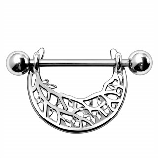 Piercing tton lune style arbre de vie