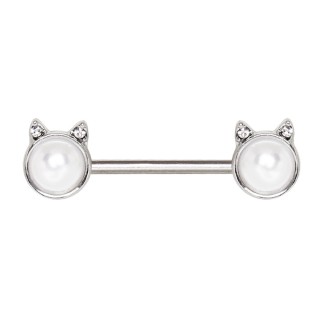 Piercing tton perl  oreilles de chat serties