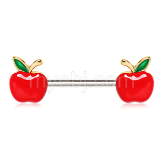 Piercing tton  pommes rouges