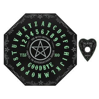 Plateau ouija octogonal 40cm (Brille dans le noir)