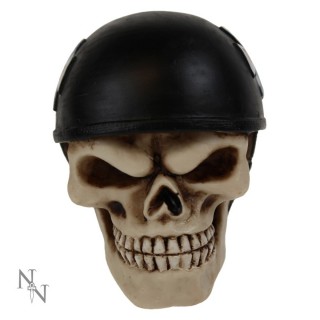 Pommeau levier de vitesse tte de mort  casque biker (8cm)