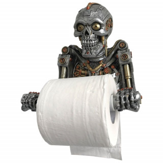 Porte-rouleau de papier toilette humanoide robot Steampunk