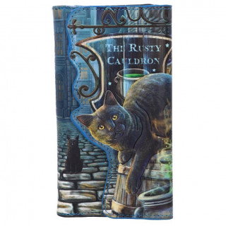 Portefeuilles chat noir à chaudron "Rusty Cauldron" (18,5cm) - Lisa Parker