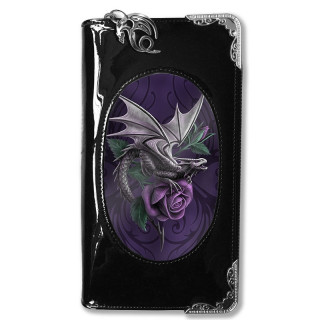 Portefeuilles effets 3D  dragon et rose violette - Anne Stokes