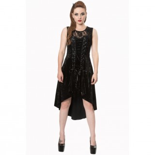 Robe longue gothique noire Banned GOTH KEEPER