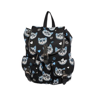 Sac  dos goth-rock Banned  ttes de chats style crane de sucre