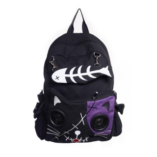 sac a dos chat noir
