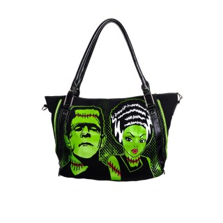 Sac  main goth-rock Banned  imprim Frankenstein et sa fiance