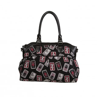 Sac  main gothique-rock Banned  motifs cartes de tarot