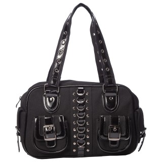 Sac bandoulire  anneaux et rivets "RHAPSODY BAG" - Banned