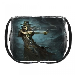 Sac besace  squelette cowboy