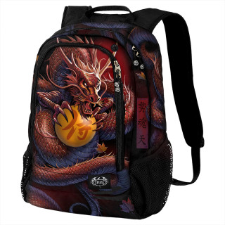 Sac  dos  dragon asiatique tenant une orbe magique