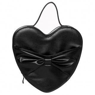 Sac  dos noir en forme de coeur avec noeud - BANNED